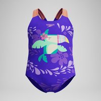 Kleinkinder Mädchen Learn to Swim Badeanzug mit Print Violett von Speedo