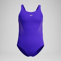 Mädchen Placement Muscleback Badeanzug Violett/Pink von Speedo