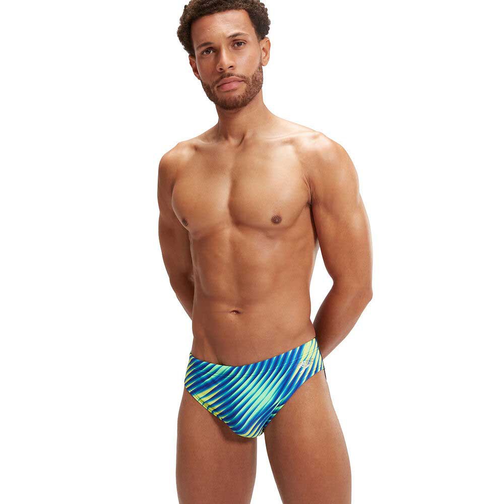 Speedo Allover Digital 7 Cm Swimming Brief Blau UK 32 Mann von Speedo