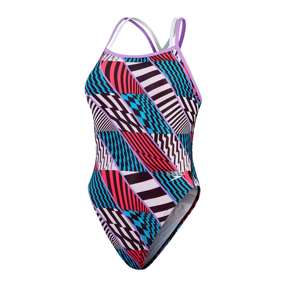 Speedo Allover Digital Starback Swimsuit Mehrfarbig UK 28 Frau von Speedo