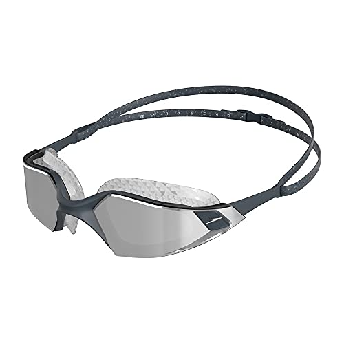Speedo Unisex Erwachsene Aquapulse Pro Mirror Schwimmbrille, Grau/Silber/Chrom, Einheitsgröße von Speedo