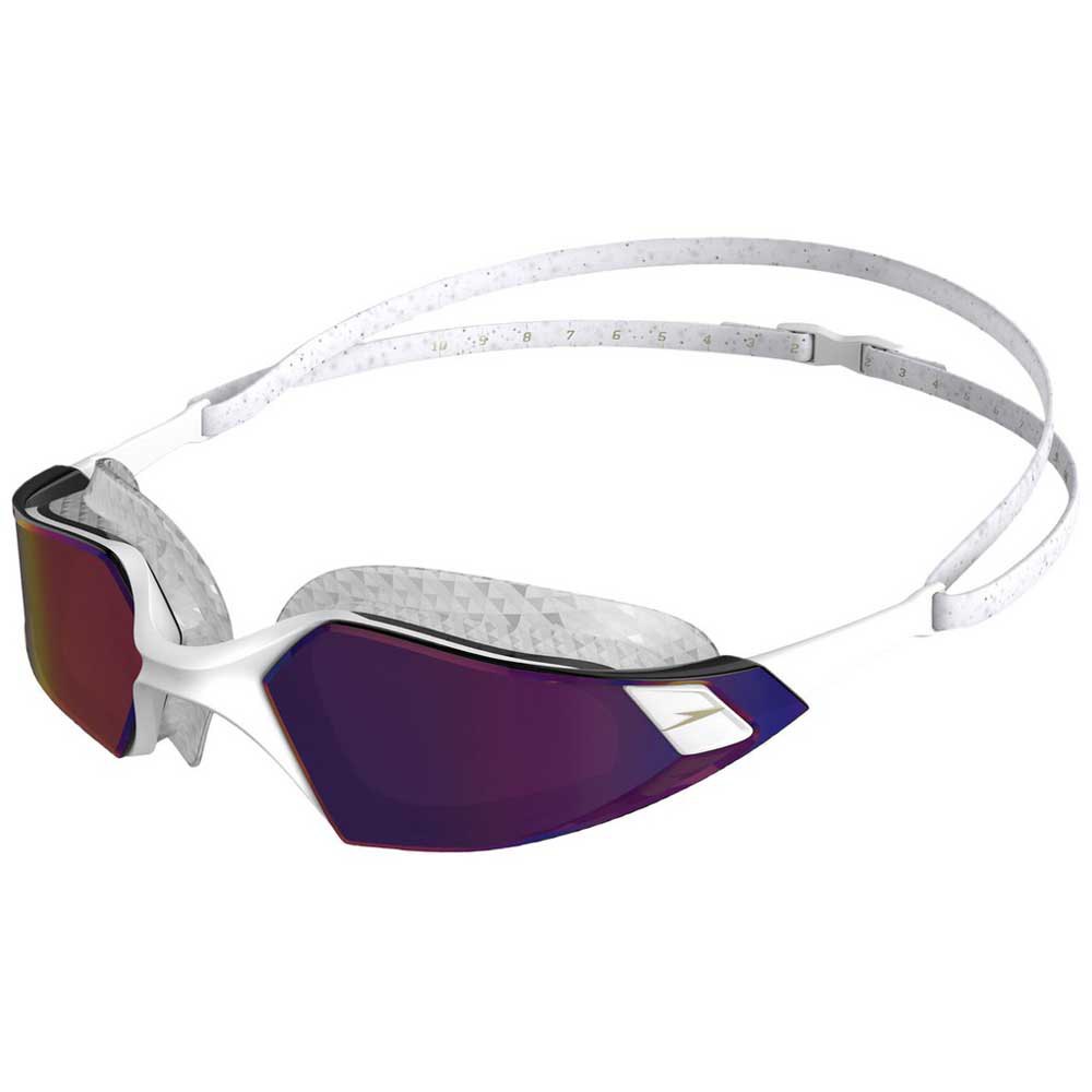 Speedo Aquapulse Pro Mirror Swimming Goggles Weiß von Speedo