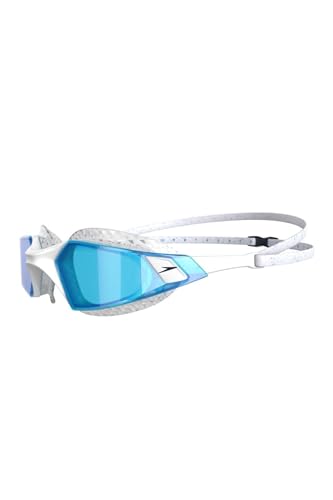 Speedo Unisex Erwachsene Aquapulse Pro Schwimmbrille, Pool/Weiß/Blau, Einheitsgröße von Speedo