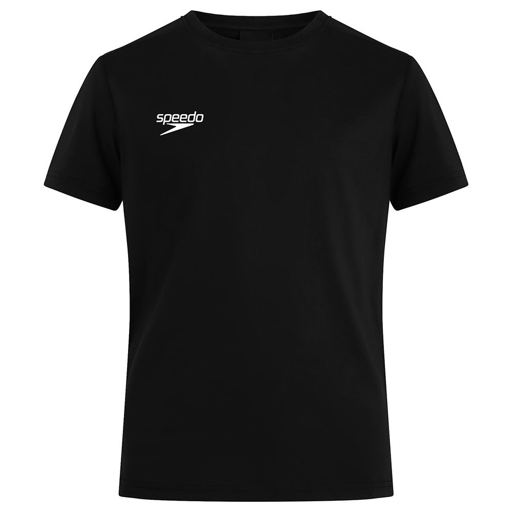 Speedo Club Plain Short Sleeve T-shirt Schwarz 12 Frau von Speedo