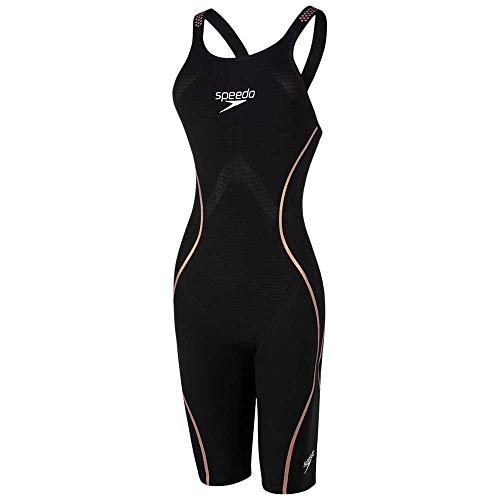 Speedo Damen Badeanzug Fastskin LZR Pure Intent Openback Kneeskin S schwarz/roségold/weiß von Speedo