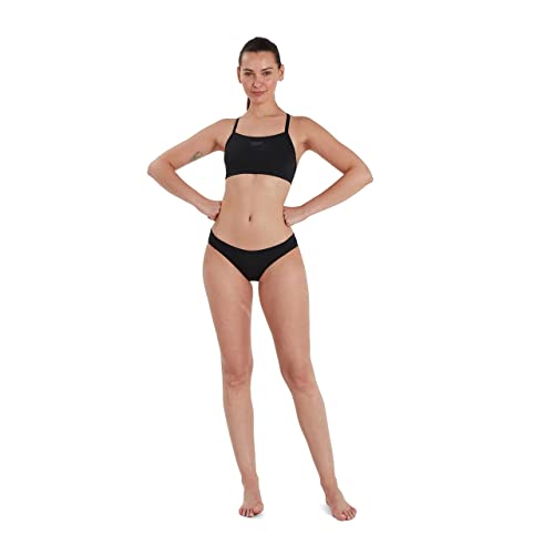 Speedo Damen Eco Endurance+ Thinstrap 2 Piece Bikini, Schwarz, DE 36 von Speedo