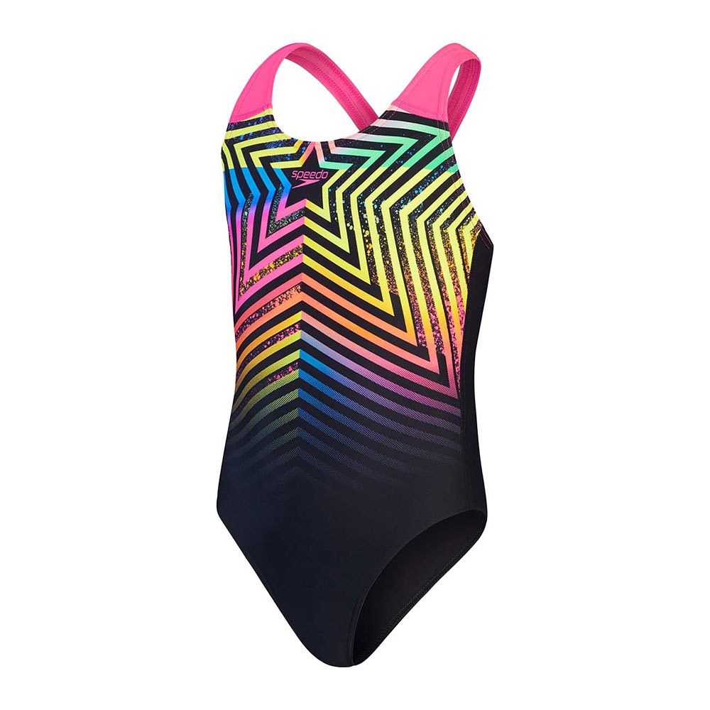 Speedo Digital Placement Swimsuit Mehrfarbig 5-6 Years Mädchen von Speedo