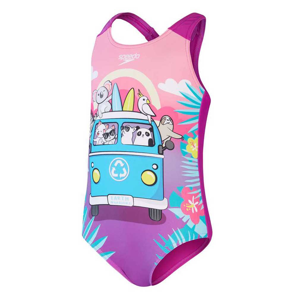 Speedo Digital Printed Swimsuit Mehrfarbig 3 Years Mädchen von Speedo
