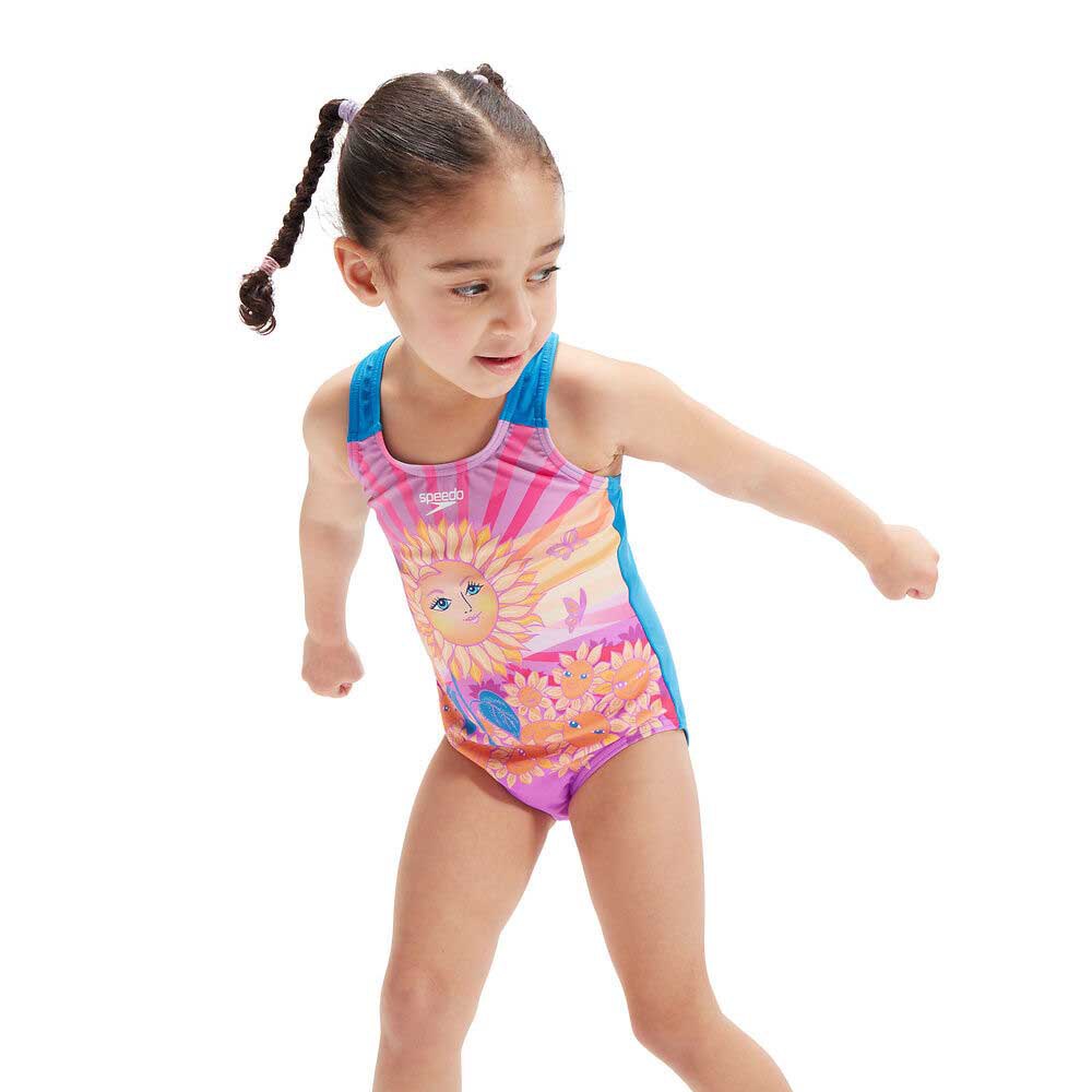 Speedo Digital Printed Swimsuit Rosa 4 Years Mädchen von Speedo