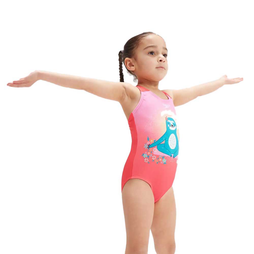 Speedo Digital Printed Swimsuit Rosa 6 Years Mädchen von Speedo