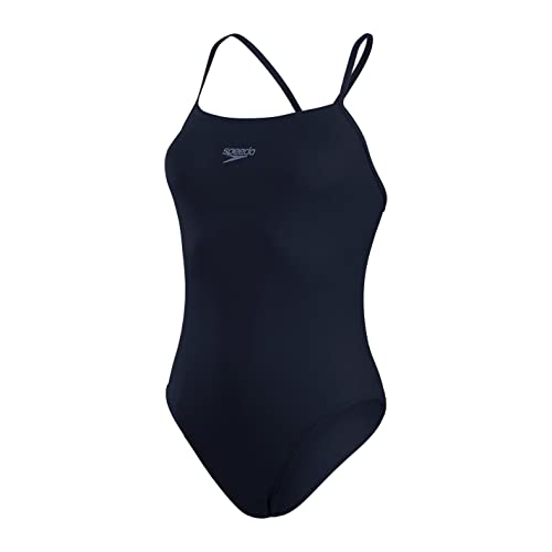 Speedo Damen Eco Endurance+ Thinstrap 1 Piece Schwimmanzug, Marineblau, 42/38 EU von Speedo
