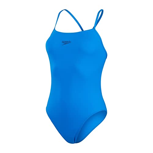 Speedo Damen Eco Endurance+ Thinstrap 1 Piece Badeanzug, Blau, 26 von Speedo