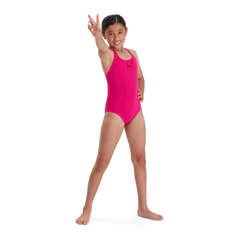 Speedo Eco Endurance+ Medalist Swimsuit Rosa 9-10 Years Mädchen von Speedo