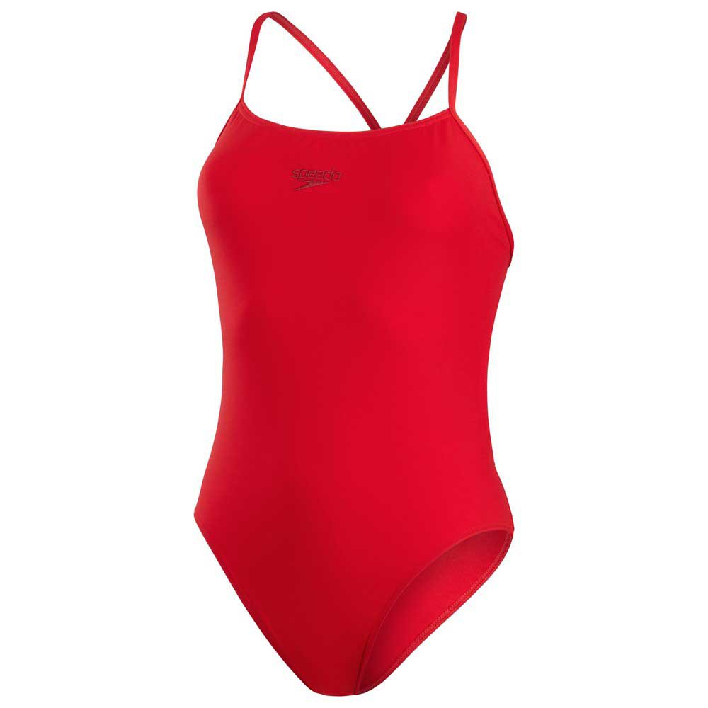 Speedo Eco Endurance+ Thinstrap Swimsuit Rot UK 28 Frau von Speedo