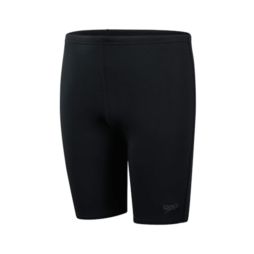 Speedo Jungen ECO Endurance+ Schwimmhose | Training | Chlorbeständig | Schnelltrocknend | Stretchmaterial | Recyclingmaterial | Bequeme Passform Schwimmbekleidung, Schwarz, 5-6 von Speedo