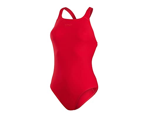 Speedo Damen Eco Endurance+ Medalist Schwimmanzug, Rot, 44 EU von Speedo
