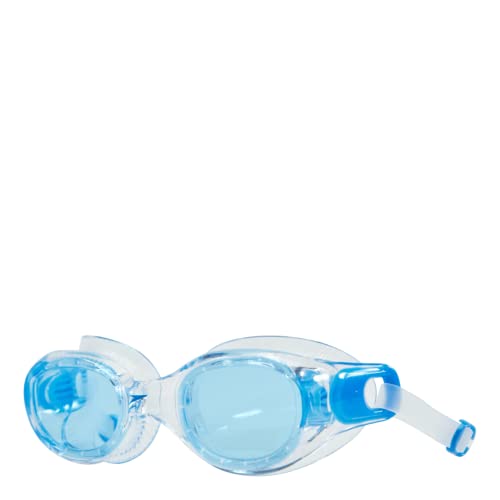 Speedo Futura Classic Schwimmbrille, bequemer, verstellbarer Sitz, Anti-Fog-Gläser, klar und blau, Größe Erwachsene Unisex von Speedo