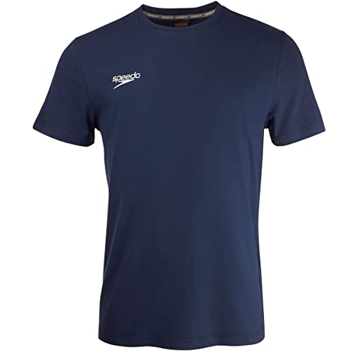 Speedo Herren Core Team Kit Sml Logo T-Sh Au T-Shirt, Marine, S von Speedo