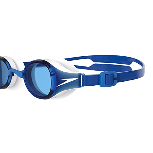 Speedo Unisex Erwachsene Hydropure Schwimmbrille, Blau/Weiß/Blau, Einheitsgröße von Speedo