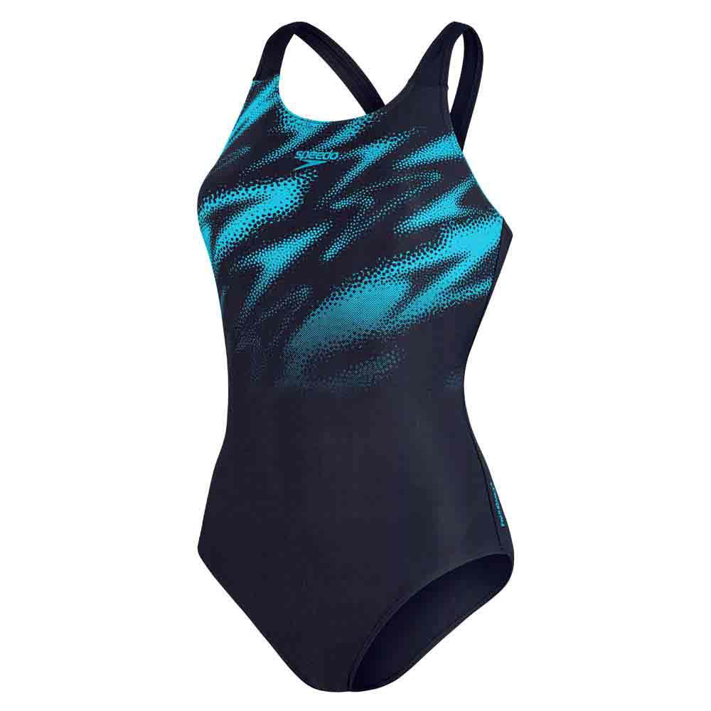 Speedo Hyperboom Placement Muscleback Swimsuit Blau UK 32 Frau von Speedo