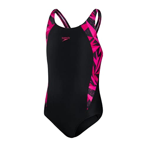 Speedo Hyperboom Splice Muscleback Schwimmanzug Mädchen schwarz Kindergröße 128 2022 Schwimmanzüge von Speedo