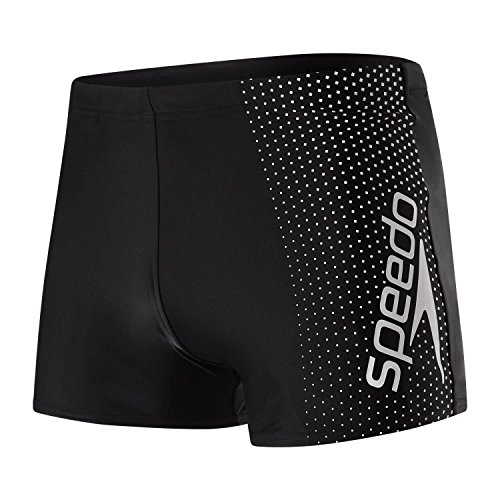 Speedo Jungen Aqua Shorts Gala Logo, Schwarz (Black/Usa Charcoal), 4 (Herstellergröße: 32) von Speedo