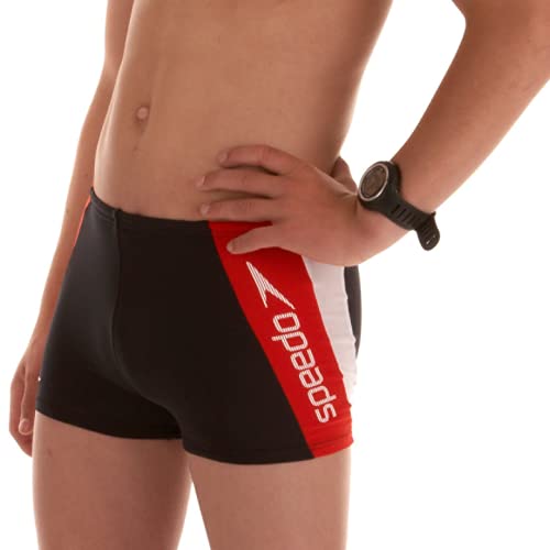 Speedo Jungen Boys Badehose Aquashort Kastenbadehose Watershort Alexandro - Farbe: Black - Größe: 128 von Speedo