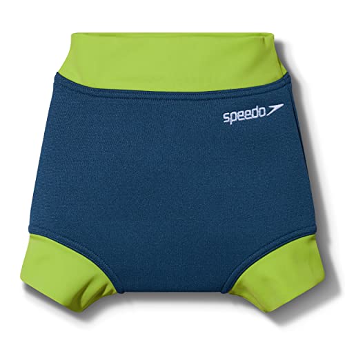 Speedo Jungen Learn To Swim Essential NC Schwimmwindel, Harmony Blau/Grün Lizard, 3-6 Jahre von Speedo