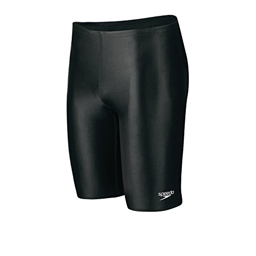 Speedo Jungen Youth Jammer Swimsuit – Power Flex Eco Solid Shorts, Schwarz, 22 von Speedo