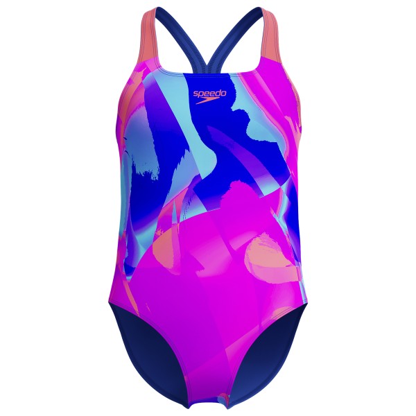 Speedo - Kid's Digital Allover Powerback - Badeanzug Gr 116 bunt von Speedo