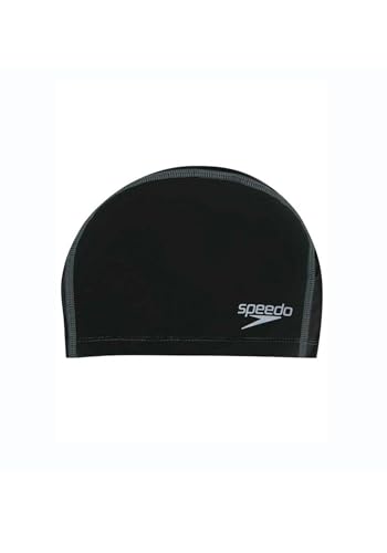 Speedo Long Hair Pace Cap, Unisex-Mütze für Erwachsene, Schwarz (Black), Einheitsgröße von Speedo