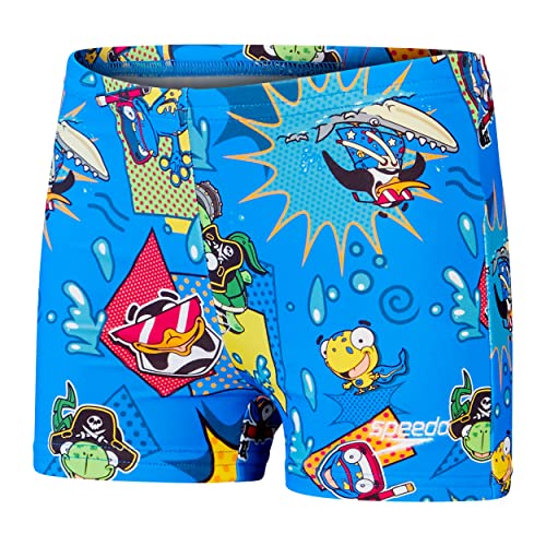 Speedo Jungen Learn To Swim Illover I Aquashort, Bondi/Canary/Cherry Rosa, 9-12 M von Speedo