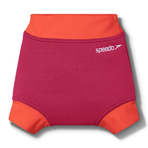 Speedo Mädchen Learn to Swim Nappy Cover Schwimmwindel, Cherry Rosa/Coral, 0-3 M von Speedo