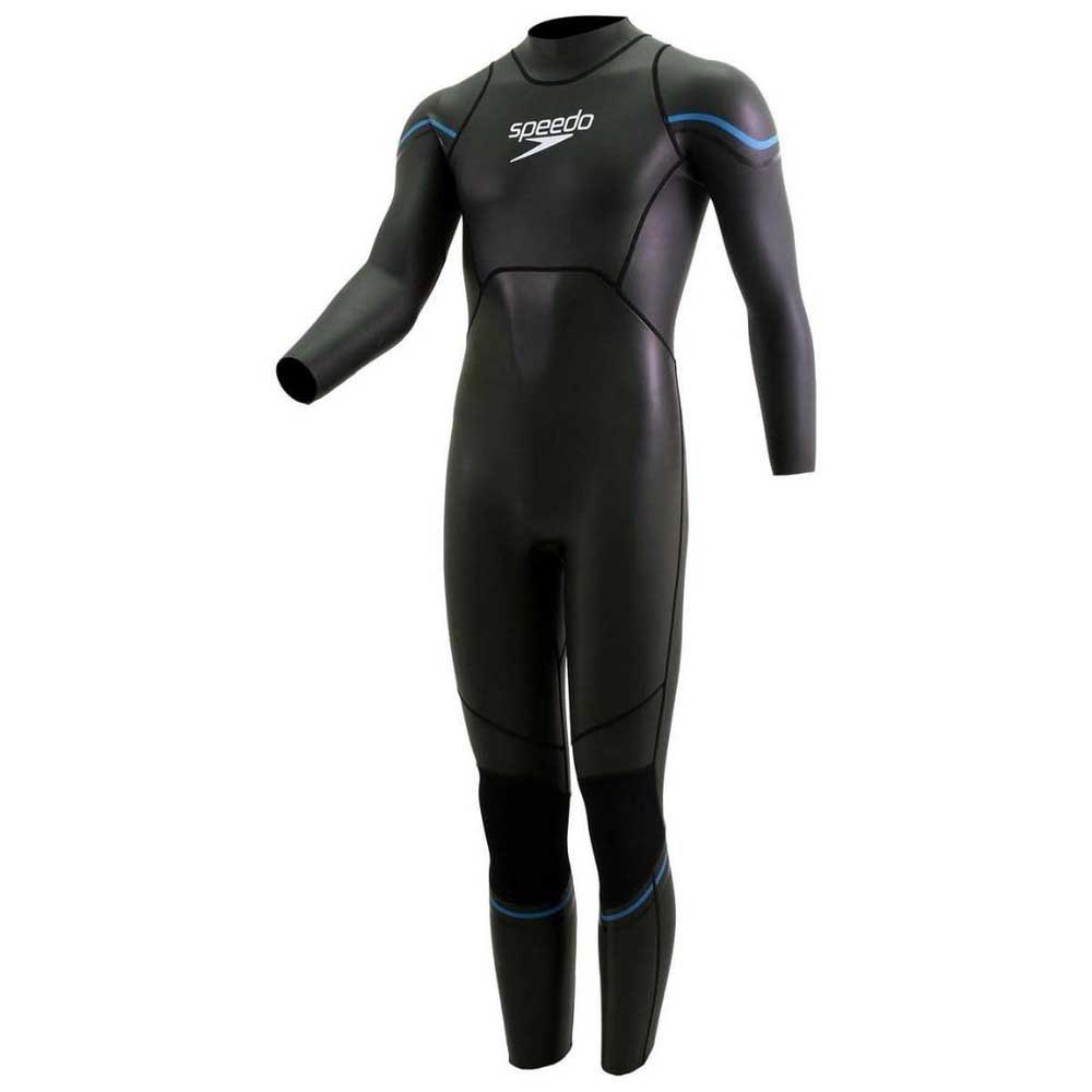 Speedo Open Water Swim And Multisport Yamamoto 3/2mm Long Sleeve Neoprene Wetsuit Schwarz 2XL von Speedo