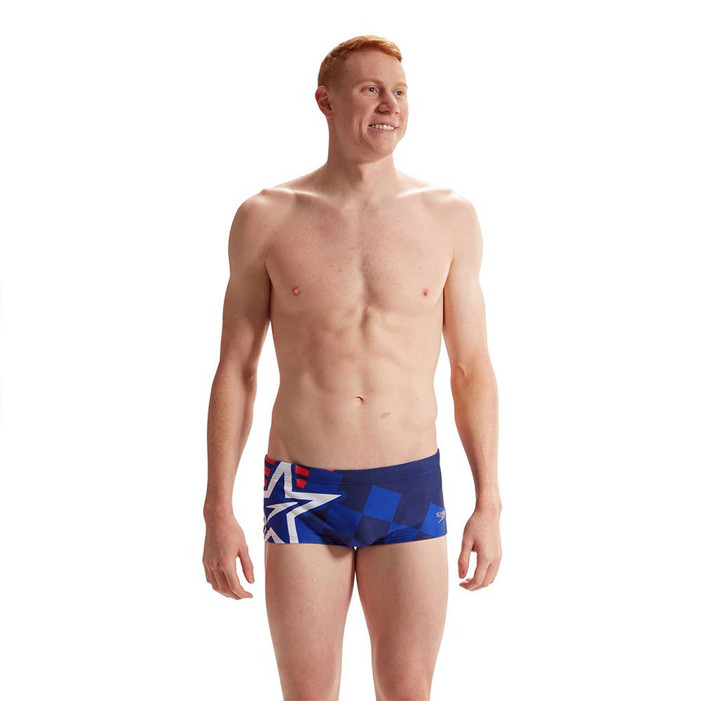 Speedo Placement Digital 17 Cm Swimming Brief Blau UK 32 Mann von Speedo