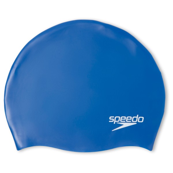Speedo - Plain Moulded Silicone Cap Junior - Badekappe blau von Speedo