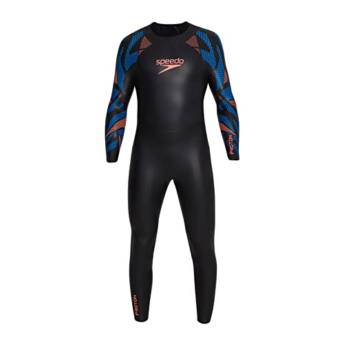 Speedo Proton Male Fullsuit Neoprenanzug, Herren, Schwarz/Blau, 2XL von Speedo