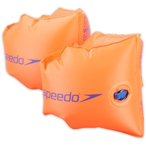 Speedo Armbänder, zusätzliche Sicherheit, bequeme Passform, aufblasbarer Kinderschwimmer, orange, Kind/Jugendlicher 0-2 von Speedo