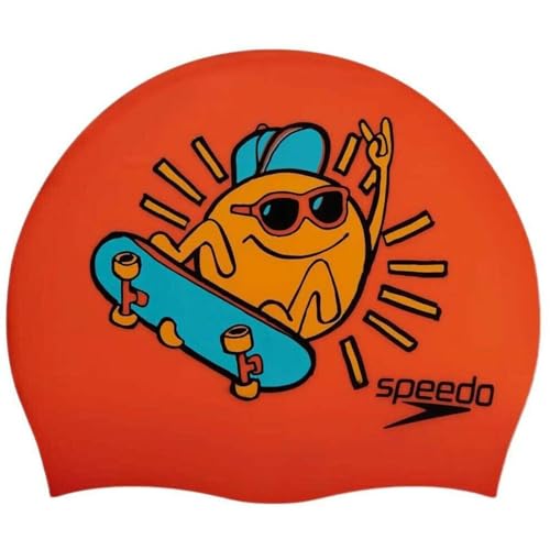 Speedo Schwimmkappe Junior 8-0838615955 Orange von Speedo