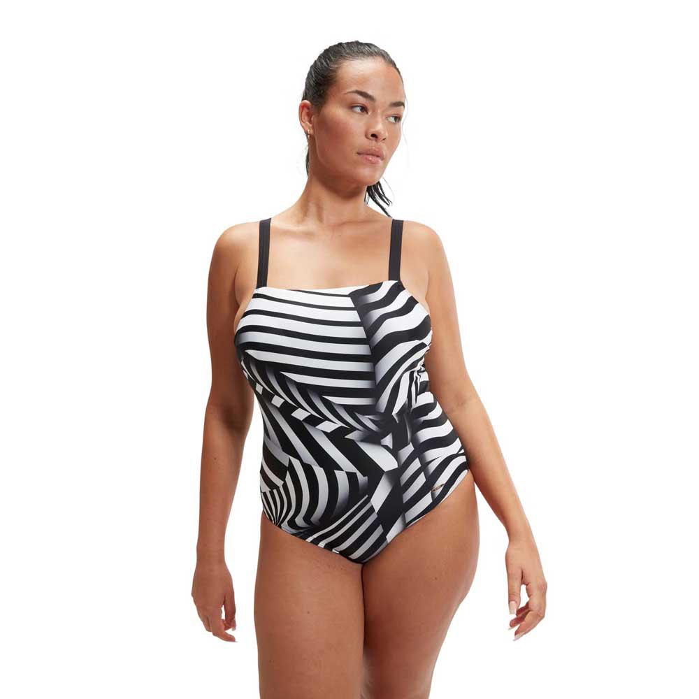 Speedo Shaping Square Neck Printed Swimsuit  36 Frau von Speedo