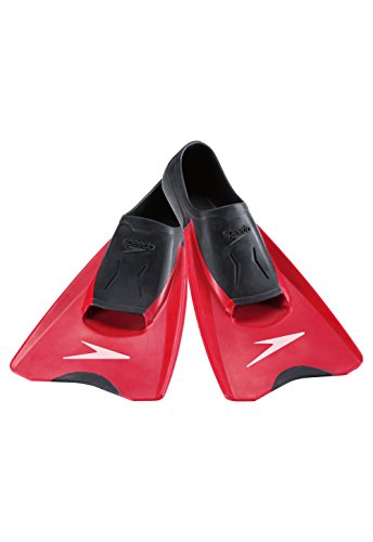 Speedo Unisex-Erwachsene Schwimmtraining Switchblade Flosse, Schwarz/Rot, XS – Jugendschuhgröße 37-38 Damen Schuhgröße 5-6 US von Speedo