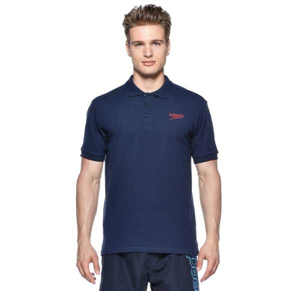Speedo Team Kit Short Sleeve Polo Blau M Mann von Speedo