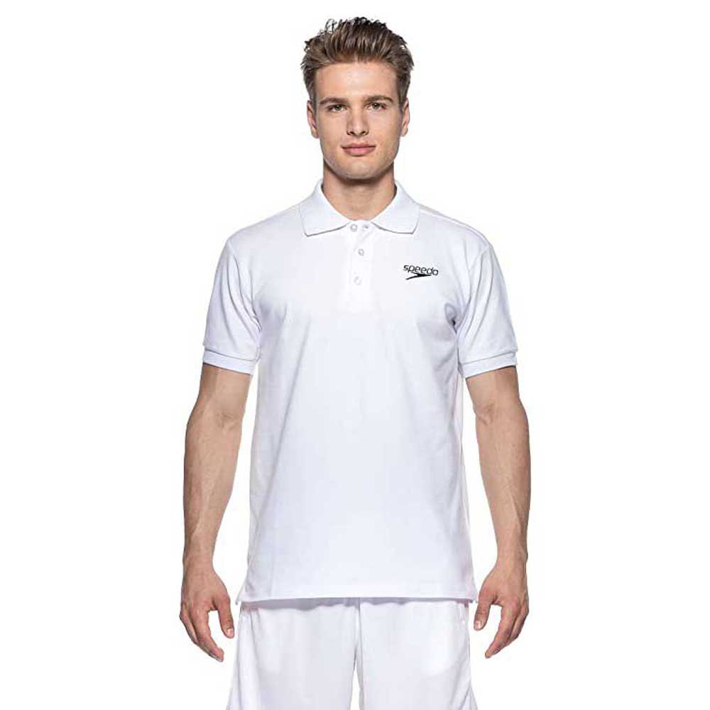 Speedo Team Kit Short Sleeve Polo Weiß L Mann von Speedo