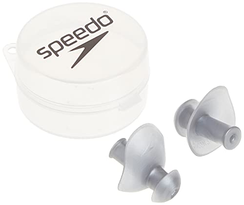Speedo Unisex-Erwachsene Schwimmtraining Ergo Ohrstöpsel, Silber von Speedo