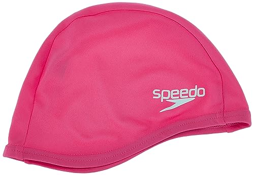 Speedo Unisex Kinder Polyester Cap Junior Schwimmkappe, Rosa, Einheitsgröße von Speedo