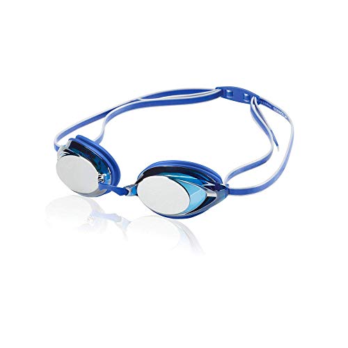 Speedo Vanquisher 2.0 Mirrored Swim-Swimming Racing Goggles-Blue Anti-Fog von Speedo