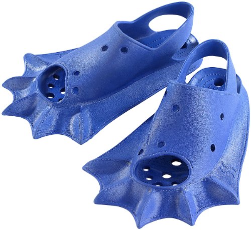 Speeron Schwimmhäute-Flossen: 2in1-Kombi-Flosse: Badeschlappen & Schwimmflosse, Gr.33-35 (Schnorchel Flosse und Strand-Schuh, Badeschuhe, Strandschuhe) von Speeron