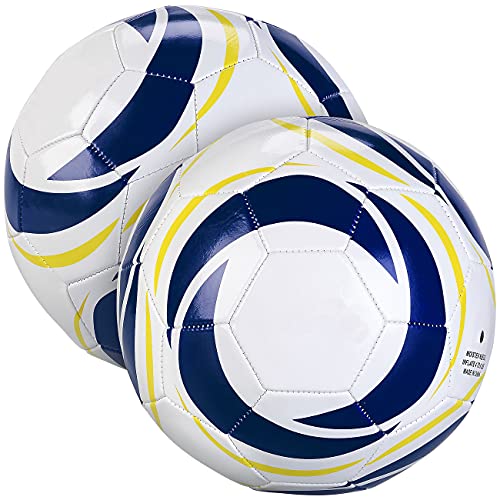 Speeron Freizeitball: 2er-Set Hobby-Fußbälle aus Kunstleder, 20 cm Ø, Größe 4, 260 g (Ball, Volleyball) von Speeron