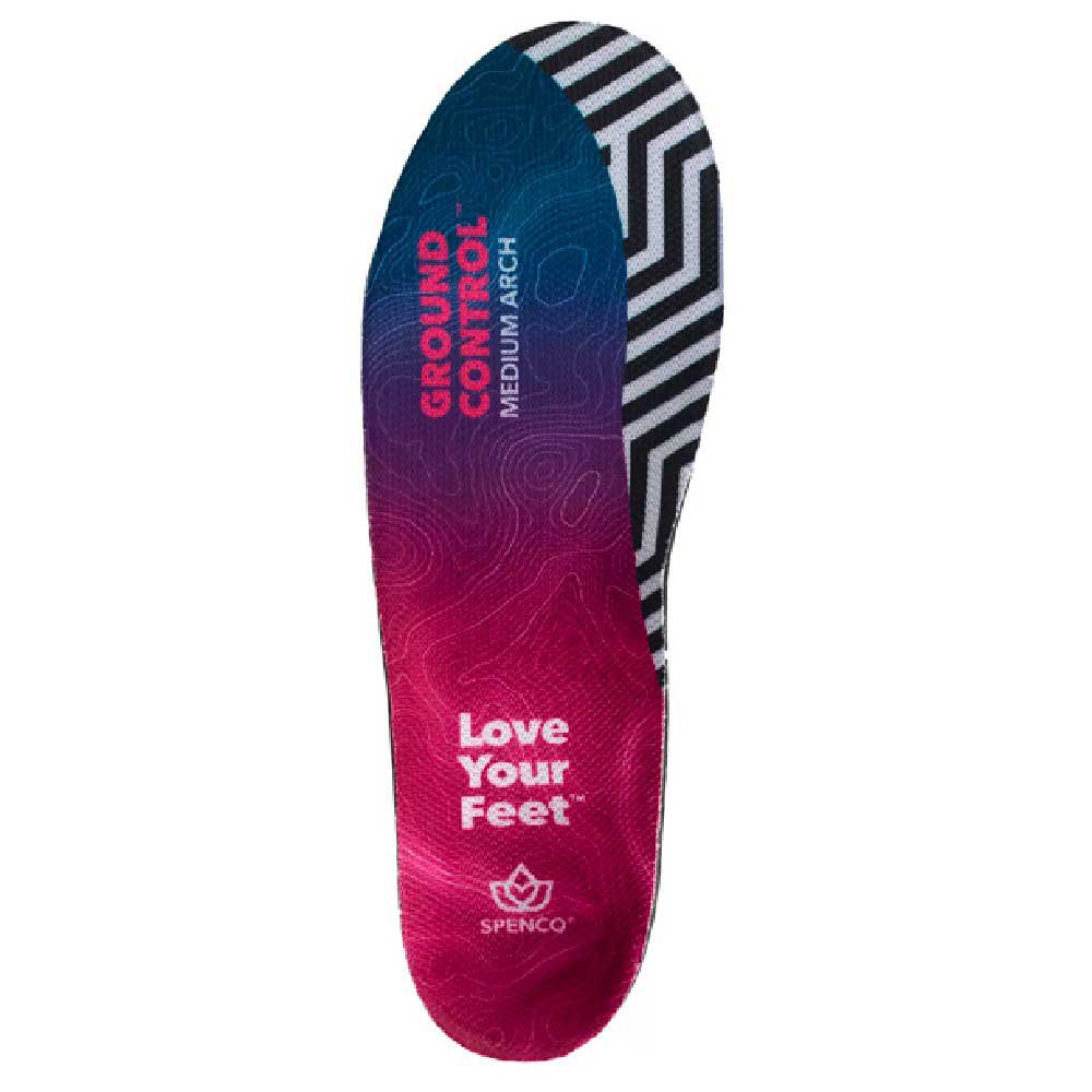 Spenco Ground Control Medium Arch Insole Blau EU 38-40 Mann von Spenco