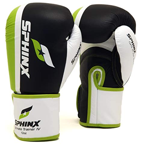 Sphinx Gear Ultimate Trainer IV, Handschuh Boxhandschuh Unisex-Adulto, Unisex - Erwachsene, Ultimate Trainer Iv, schwarz, 16 Oz (450 g) von Sphinx Gear